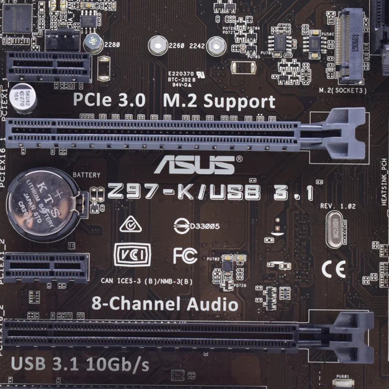 Carte Mère ASUS Z97-AR - Socket LGA 1150 - DDR3 - ATX - Reconditionnée