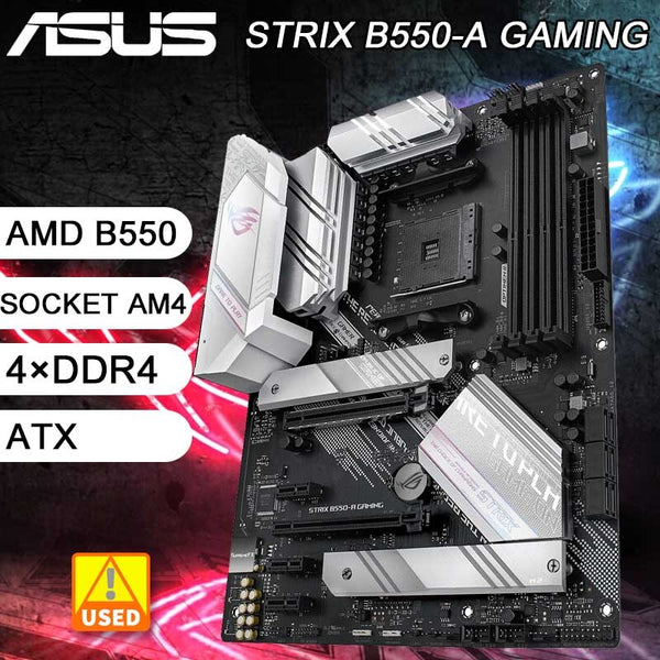 StoneTaskin B550 Motherboard ASUS ROG STRIX B550-A GAMING AM4 4×DDR4 PCI-E 4.0 2×M.2 USB 3.2 ATX Supports AMD Ryzen 5000 series cpu