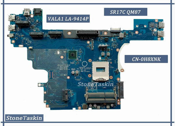 Best Value FRU CN-0H8XNK for DELL Latitude 6540 E6540 Laptop Motherboard VALA1 LA-9414P CPU SR17C QM87 DDR3L RAM 100% Test