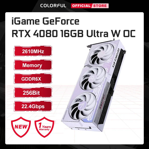 COLORFUL GeForce RTX 4080 Graphics Card 16GB GDDR6x 256Bit PCIe4.0 NVIDIA GPU 4080 RTX Video Card Game Video Original Brand New