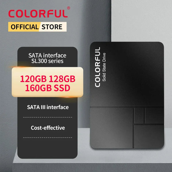 Colorful SL300 SSD SATA 3.0 2.5‘’ 6GB/S 120GB 128GB 160GB SATA Disk Internal Hard Drive Solid State Drive Disk For Laptop Comput Original Brand New