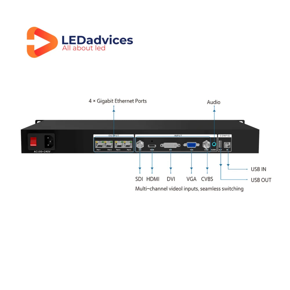 Original Brand New Colorlight X4 Video Processor Professional LED Disp ...