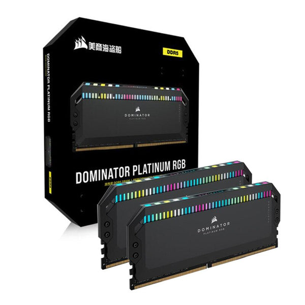 Corsair ddr5 RGB Ram DOMINATOR®  PLATINUM RGB First Edition  2x16GB DDR5 DRAM 5600MHz Desktop  Memory Pc  Desktop Ram — Black