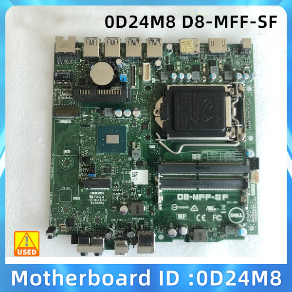 FOR CN-0D24M8 D24M8 Micro Desktop Motherboard LGA 1151 DDR4 D8-MFF-SF FOR DELL Optilex 7050M