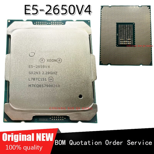 StoneTaskin FOR E5 2650 V4 E5-2650V4 E5 2650V4 Processor SR2N3 2.2GHz Twelve nuclei 30M LGA 2011-3 CPU 100% Tested Fast Shipping