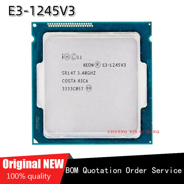 Brand New FOR Intel E3-1245V3 3.4GHz quad-core eight-thread 8M 84W LGA 1150 Quality Assurance E3 1245 V3 CPU Processor Warranty