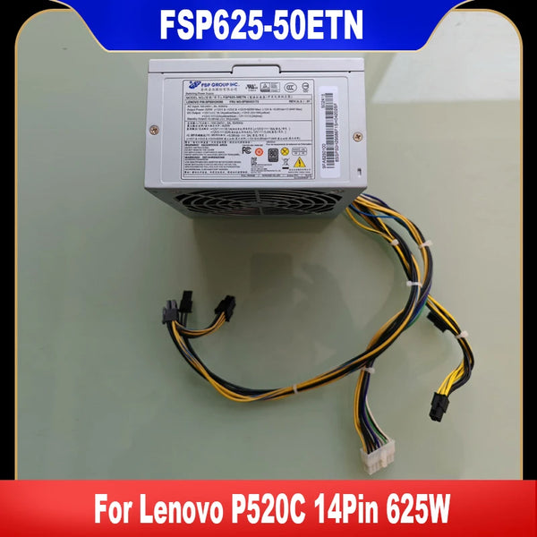 StoneTaskin FSP625-50ETN New Original For Lenovo P520C P300 E32 TS140 TS240 TS440 TS540 14Pin 625W Power Supply 5P50V03172 SP50H29586 Fully Tested Free Shipping