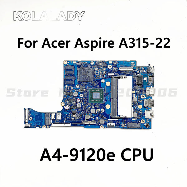 StoneTaskin For Acer Aspire A315-22 Laptop Motherboard NB8607 Mainboard With A4-9120e CPU 4GB-RAM NBHE811001 NB.HE811.001