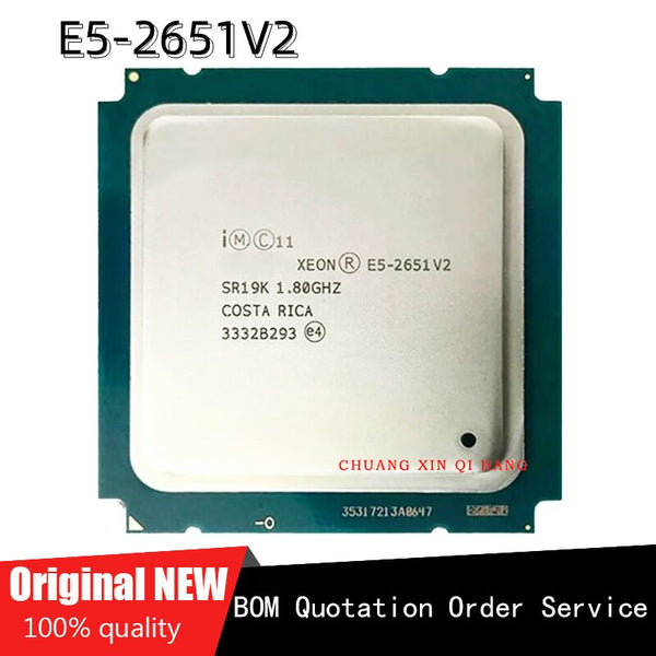 StoneTaskin For E5-2651V2 1.8 LGA 2011 SR19K Twelve Cores Desktop CPU E5-2651 V2 100% Tested Fast Shipping