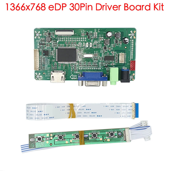 For N156BGE-E series 1366X768 eDP 30Pin Driver Board Kit LED LCD HDMI VGA Controller board SCREEN EDP panel display