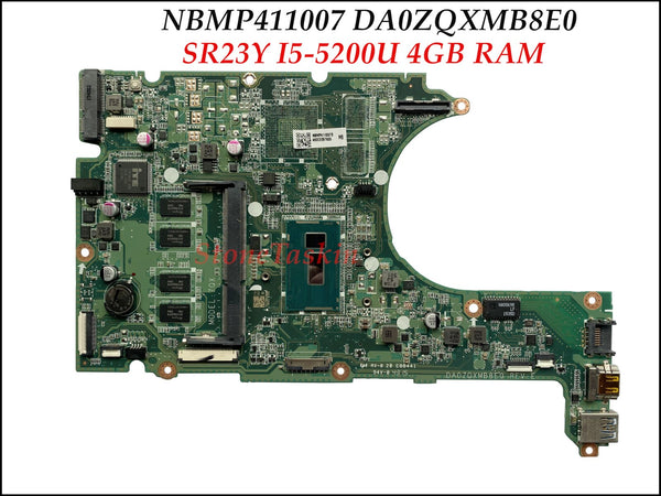 Genuine NBMP411007 For Acer Aspire R3-471T R3-471 Laptop Motherboard DA0ZQXMB8E0 SR23Y I5-5200U 4GB 100% Fully Tested