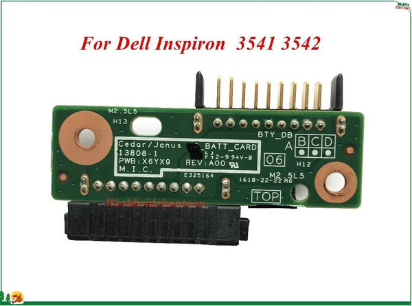 StoneTaskin ORIGINAL High Quality Laptop Battery Charger Connector Board X6YX9 For Dell Inspiron 15 3541 3542 13808-1 100% Working MB FAST SHIP