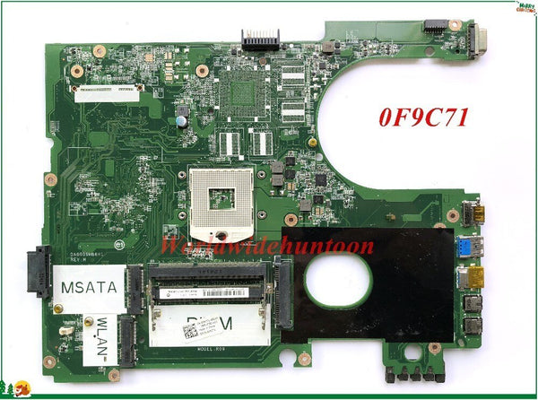 High Quality MB F9C71 0F9C71 CN-0F9C71 For Dell Inspion 5720 N5720 Laptop Motherboard DA0R09MB6H1 HM77 PGA989 DDR3 100% Tested