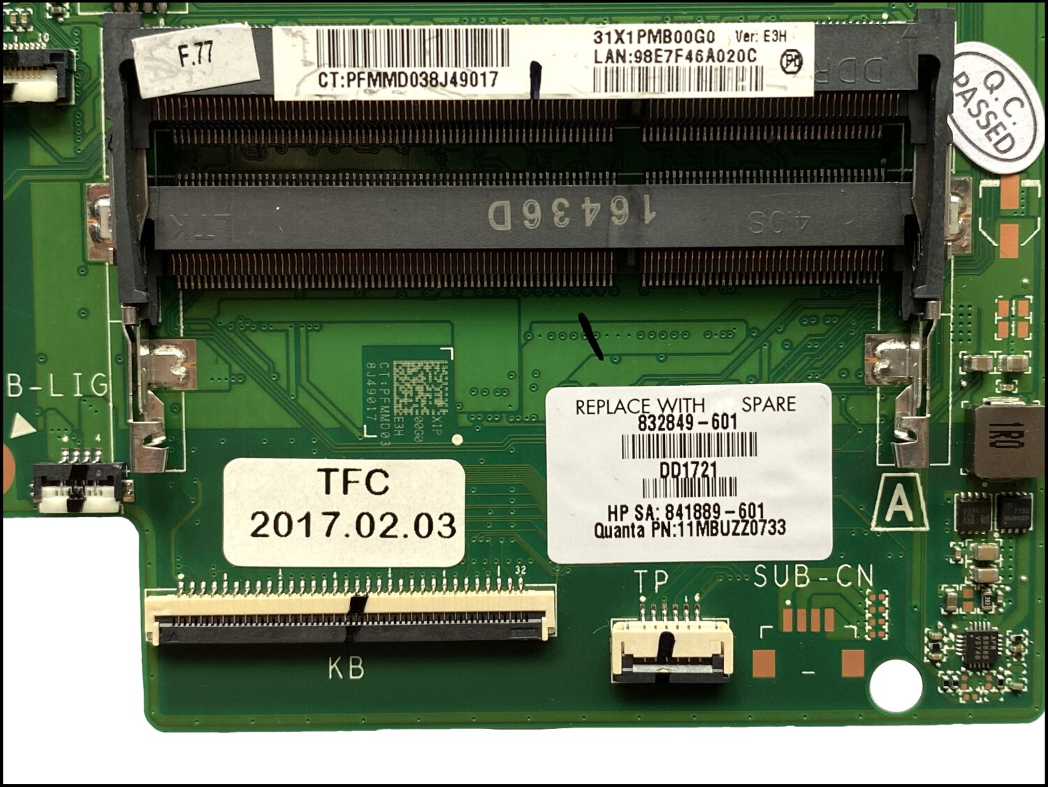 Gintai Cavo HDD E Adattatore Di Ricambio Per HP Pavilion 15-AK (15-AK000NA, 15-AK113NA) - Parti Di Ricambio Per Laptop