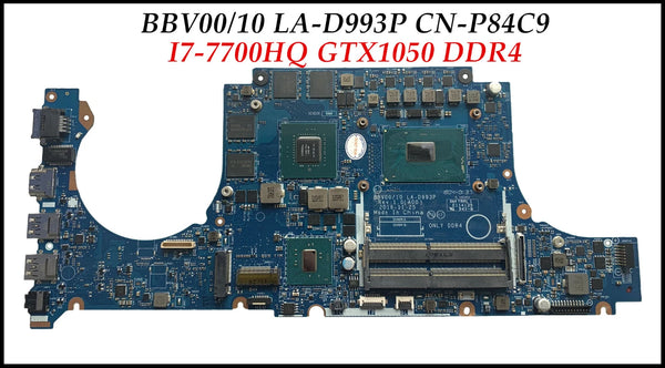 StoneTaskin ORIGINAL High quality BBV00/10 LA-D993P CN-P84C9 For Dell Inspiron 7567 Laptop  LAPTOP MOTHERBOARD SR23Q I7-7700HQ GTX1050 P84C9 Mainboard DDR4 MB FAST SHIP