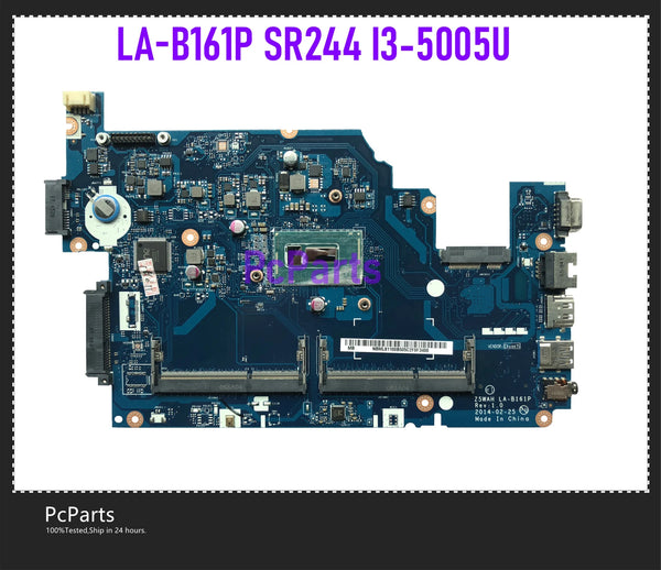 High quality Z5WAH LA-B161P For Acer aspire E5-571 E5-531 laptop motherboard SR244 I3-5005U CPU NBML81100B NB.ML811.00B DDR3L