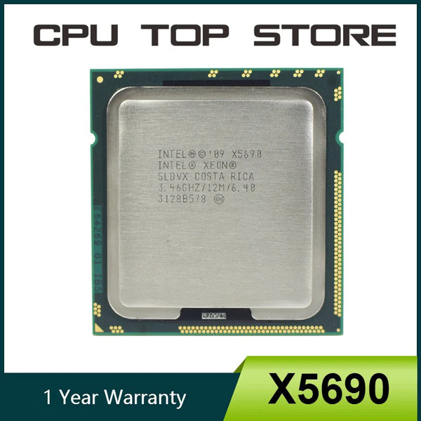 Intel Xeon X5690 3.4GHz 6-Core 12-Thread CPU 130W LGA 1366 Processor