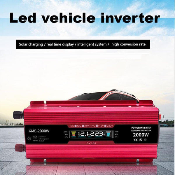 Inverter car 12V 24V 48v60v72v to 220V 110V 600w 1200w  household solar energy conversionSUSWE