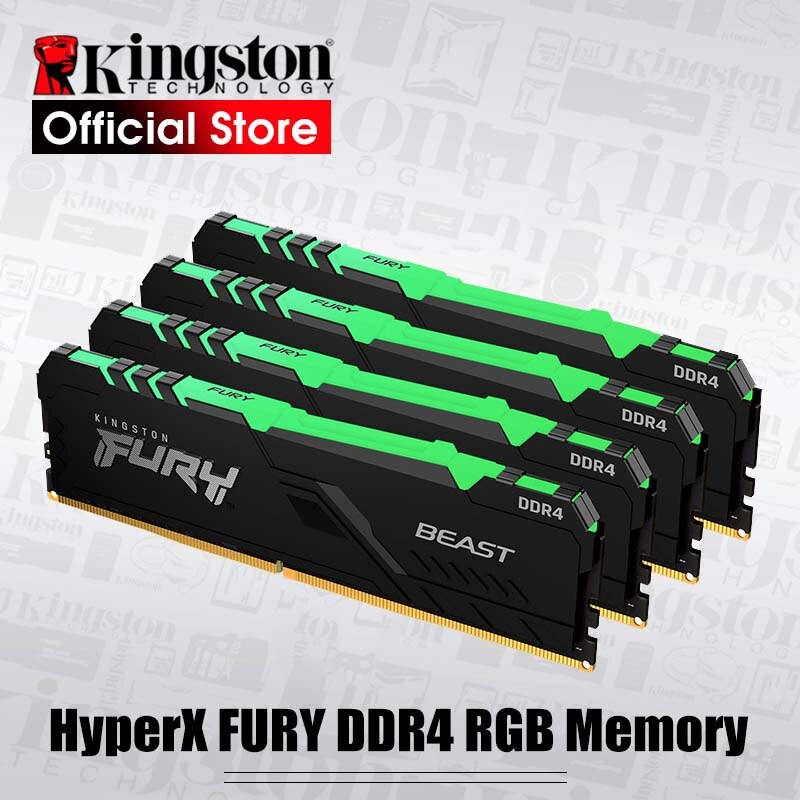 Kingston HyperX FURY DDR4 RGB Memory 2666 MHz 3200MHz DDR4 CL15 DIMM X ...