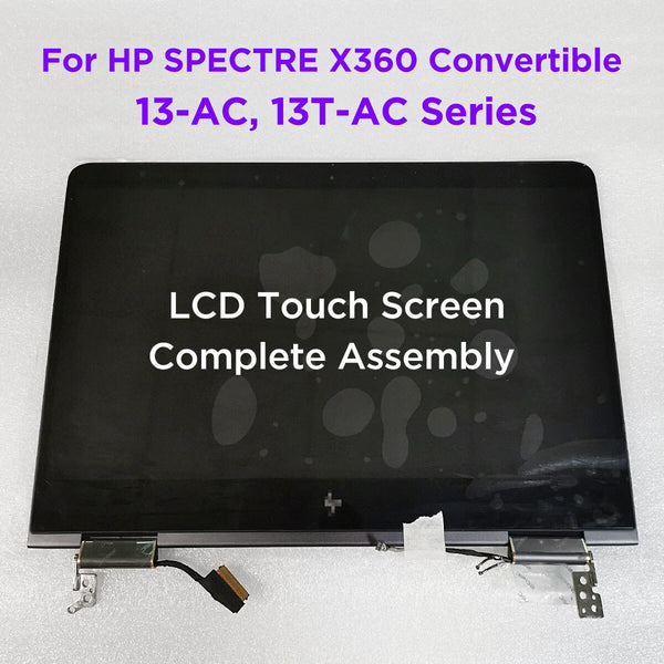 StoneTaskin LCD Touch Screen Digitizer Complete Assembly For HP SPECTRE X360 13-AC 13T-AC000 13-AC033DX 13-ac012nf 918030-001 918032-001 UHD Replacement