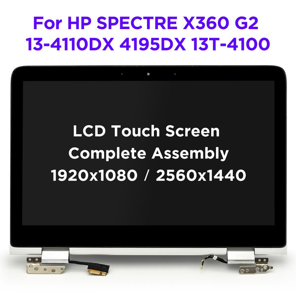 StoneTaskin LCD Touch Screen Digitizer Complete Assembly HP SPECTRE X360 G2 13-4110DX 4195DX 4101TU 13T-4100 828822-001 828823-001 FHD QHD Replacement