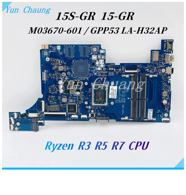 StoneTaskin M03670-601 GPP53 LA-H32AP For HP 15S-GR 15-GW 15-GR 15S-GY 15S-GU 255 G8 Laptop Motherboard Ryzen R3 R5 R7 CPU DDR4 Mainboard