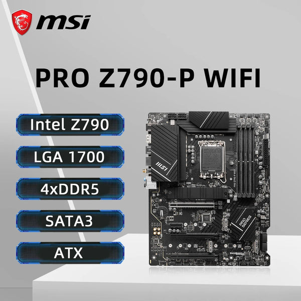 MSI Z790 Motherboard LGA 1700 Support i9-14900KF 13900K i7-14700K 13700 i5-14600KF 12400F CPU 4xDDR5 7000MHz NVME M.2 PCIe 5.0 Free Fast Shipping