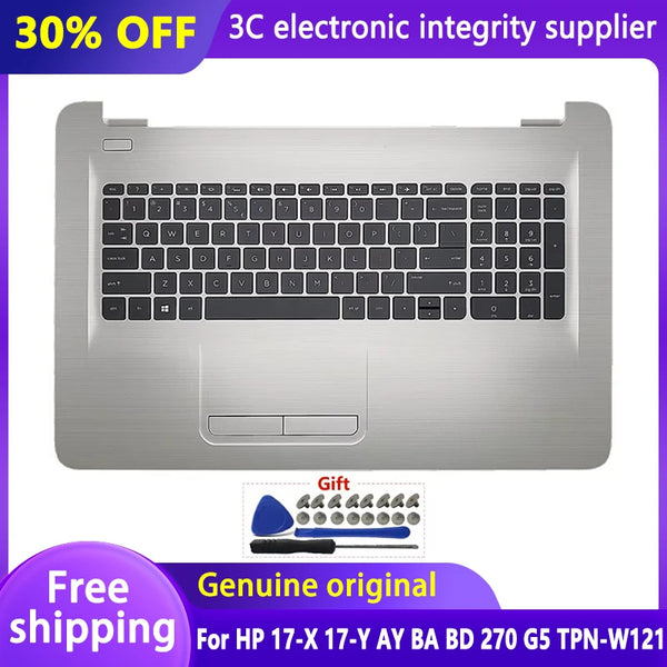 StoneTaskin NEW US Keyboard For HP 17-X 17-Y 17-AY 17-BA 17-BD 270 G5 TPN-W121 Laptop Palmrest TOP Case Keyboard Upper Cover 856699-001 Fully Tested Free Shipping