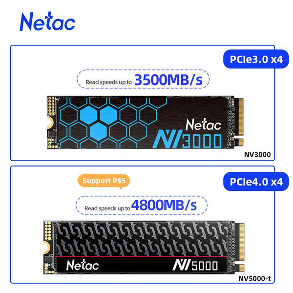 Netac SSD 1TB NVME M2 SSD 2TB 4TB 512GB PCIe 2280 Hard Disk Internal Solid State Drives for laptop desktop 3 Years Warranty