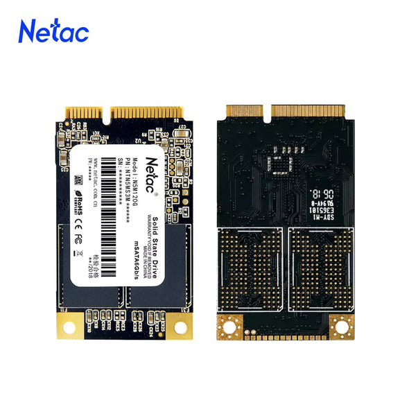 Netac msata SSD 120gb 240gb SSD msata 480gb Mini SATA SSD Disk Internal Solid State Hard Drive For Laptop Server