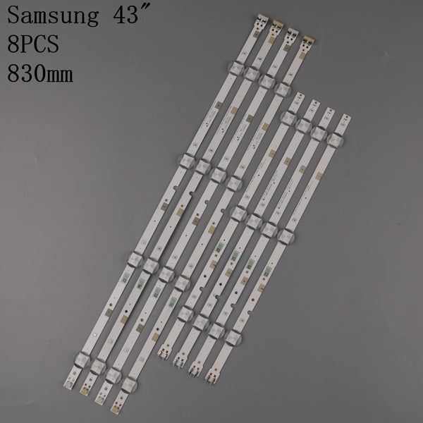 StoneTaskin New 1set=8pcs LED backlight strip for Samsung UA43J51SW UN43J5000 UN43J5200 UN43J5300AF UN43J5200AFXZ V8DN-430SMB-R0 430SMA-R0