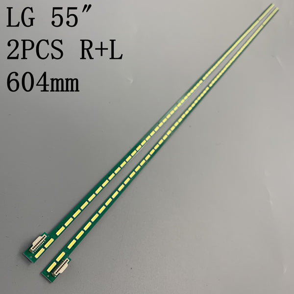 New 2 PCS*75LED 605mm LED backlight stip for LG 55LA6800 6922L-0069A LC550EUH PF P1 55 V13 ART TV R L 6920L-0001C 6916L1210B 09B