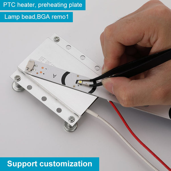 StoneTaskin New AC 220V Aluminum LED Remover PTC Heating Plate Soldering Chip Remove Weld BGA Solder Ball Station Split Plate