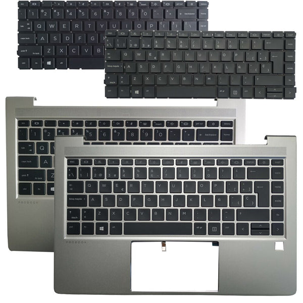StoneTaskin New Backlit US/UK/Spanish Keyboard  For HP ProBook 14 445 G8 440 G8 With Palmrest Upper Cover Case