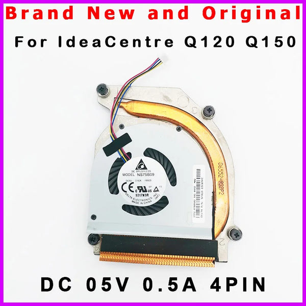 StoneTaskin New CPU Cooler Fan Heatsink Radiator For Lenovo IdeaCentre Q120 Q150 31045123	4081 NS75B09 16B03 13P2-4FB0602 NFALD-15C07PT 5V Free Shipping