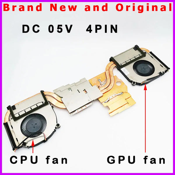 StoneTaskin New CPU GPU Fan Cooler for Clevo V150 6-31-V15KN-102 EGC-82071S1-0AH EGC-79071S1-0AH  P.PSSA-7NK-240-GP2-B P.PSSA-7NK-230-GP2-B Fully Tested Free Shipping