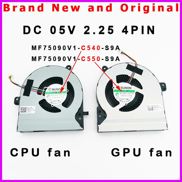 StoneTaskin New Cooling Fan Cooler Radiator for ASUS ROG Strix GL502 MF75090V1-C540-S9A MF75090V1-C550-S9A GL502VY GL502VS GL502V GL502VSK Fully Tested Free Shipping