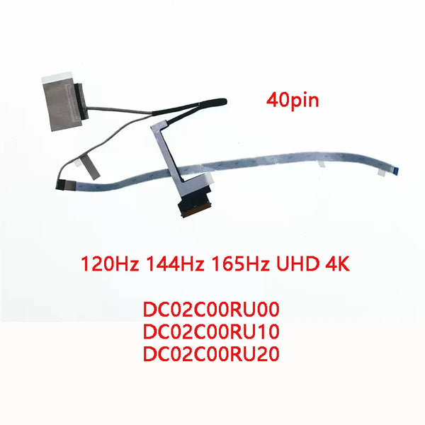 StoneTaskin New Genuine Laptop LCD EDP Cable for Lenovo Legion 5 17ACH6 HY570 120Hz 144Hz 165Hz UHD 4K DC02C00RU00 DC02C00RU10 DC02C00RU2