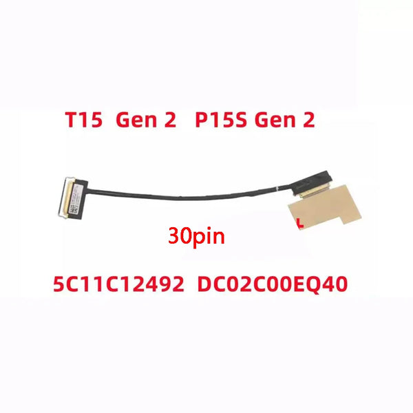 StoneTaskin New Genuine Laptop LCD FHD Cable for LENOVO Thinkpad P15S T15 Gen 1 2 5C11C12492