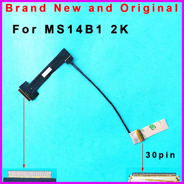 StoneTaskin Original New  LCD Cable Video screen Flex wire For MSI MS14B1 s1-02 2K CABO INN2 laptop LCD LED LVDS Display Ribbon cable K1N-3040110-J36  Fast Free Shipping