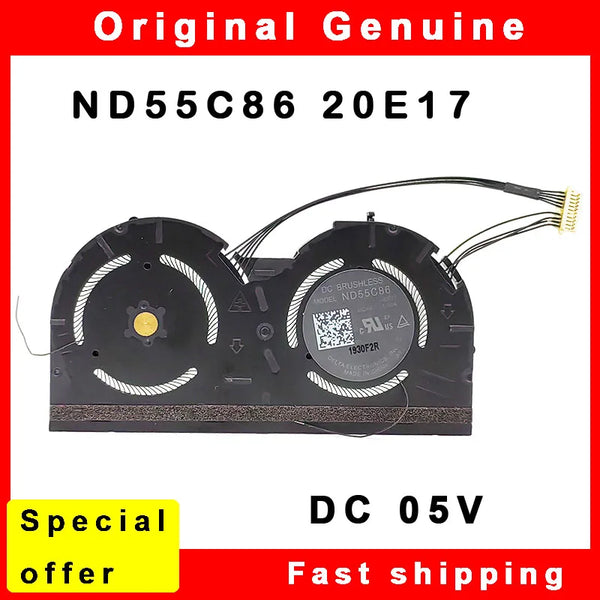 StoneTaskin New Laptop CPU Cooling Fan Cooler For Lenovo ThinkPad X1 Carbon Gen 9 TP00129A 5H40W36671  ND55C86 -20E17 Free Shipping