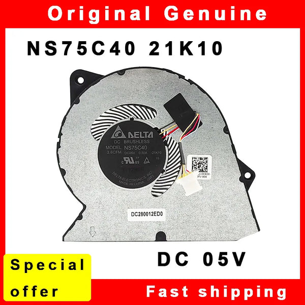 StoneTaskin New Laptop CPU Cooling Fan Cooler Radiator for Dell  Vostro 3420 3250 3510 Inspiron 3511 3515  NS75C40 -21K10 0RFF51 RFF51 Free Shipping