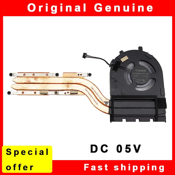 StoneTaskin New Laptop CPU Cooling Heatsink Fan Cooler for Lenovo ThinkPad E490s 20NG 02DL826 EG50040S1-CF20-S9A DC 5V 2.25W Free Shipping