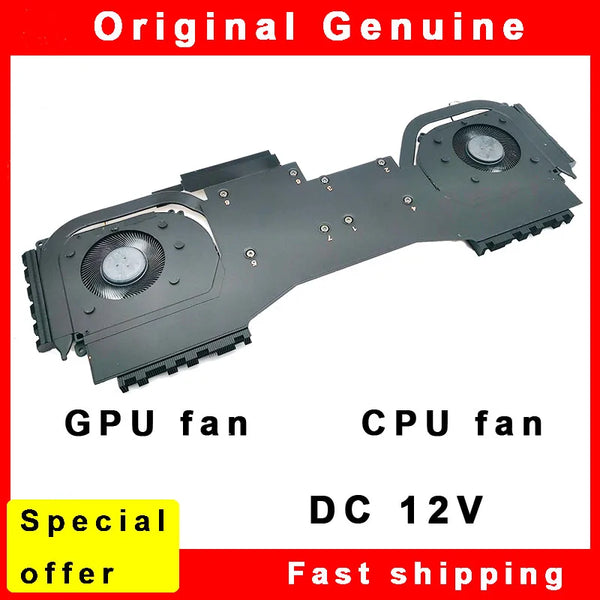 StoneTaskin Brand New Original New Laptop CPU Cooling Heatsink Fan Cooler for MSI MS1831 1831 PABD1A01SHR N529 PABD1A01SHL N530 DC 12V Notebook Cooling System Fast Shipping