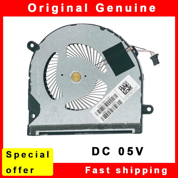 StoneTaskin Original New Laptop CPU Fan Cooler Radiator for HP Envy X360 13Z-AY TPN-C147 L94511-001 ND75C39 -19H06 DC5V 0.5A 4PIN DC28000QWD0