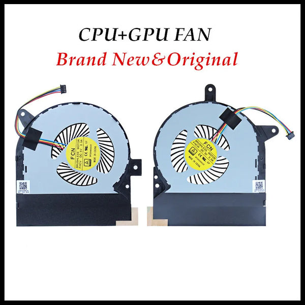 New Laptop CPU GPU Cooler Fan For ASUS ROG G752 G752VM G752VY G752VT G752VL G752VS DFS2004058I0T FHCV DFS2010058I0T FHCW Tested