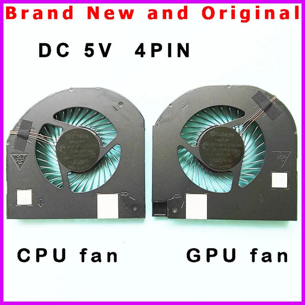 StoneTaskin Original New Laptop CPU GPU Cooler Fan For Dell Precision 17 7730 M7730 7740 M7740 MG75090V1-C140-S9A MG75090V1-C150-S9A