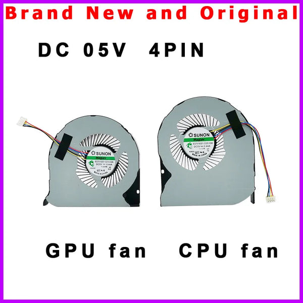 StoneTaskin Original New Laptop CPU GPU Cooling Fan for DELL Precision 7510 M7510 M7520 0DGTVT EG75150S1-C010-S9A EG75150S1-C020-S9A 4wires