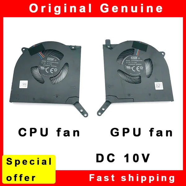 StoneTaskin Original New Laptop CPU GPU Cooling Fan for Lenovo Legion 5 Pro-16ACH6H 5H40S20279 5H40S20281 BAPA0909R1HY003 BAPA0909R1HY004 DC 10V 0.5A