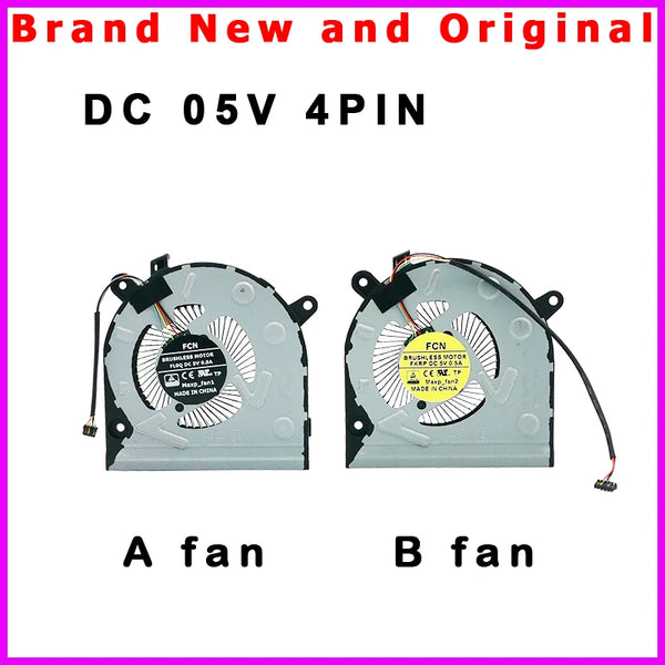 StoneTaskin Original New Laptop CPU GPU Cooling Fan for Lenovo ideapad 330S-15IKB GTX1050 5F10R34649 5F10R34701